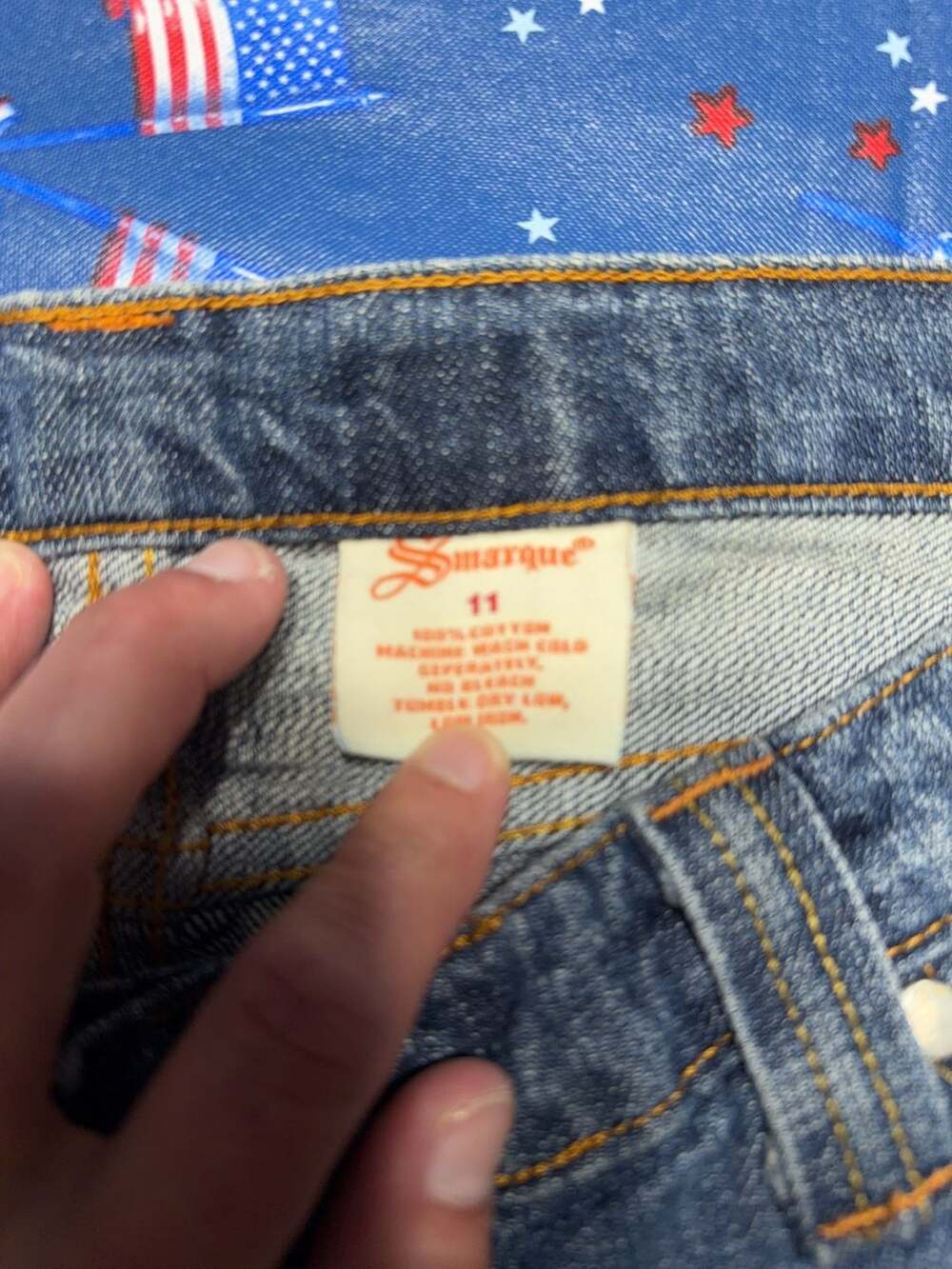 Smarque Distressed Bootcut Jeans - Picture 6 of 9